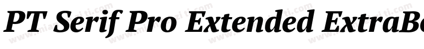 PT Serif Pro Extended ExtraBold字体转换